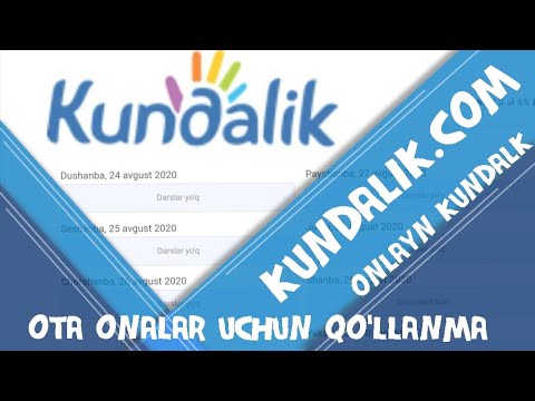 Kundalik com kirish login parol ochish