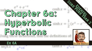 Hyperbolic Functions 1 • Definitions and Graphs • CP2 Ex6A • 🎯