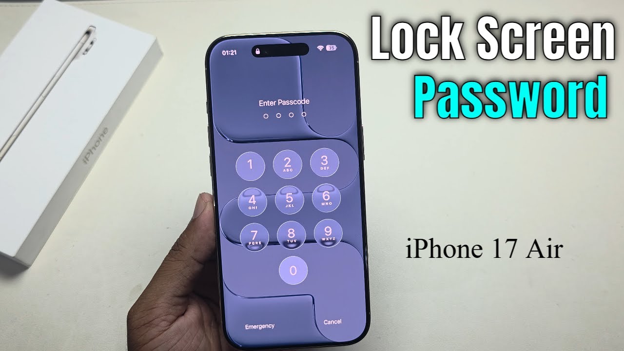 iPhone 17 Air: how to add lock screen password on iPhone