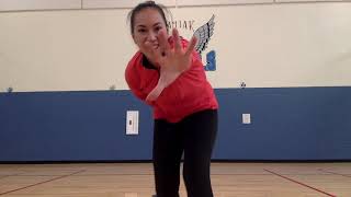 Cherry Pickers stretch with Ms. Mowbray