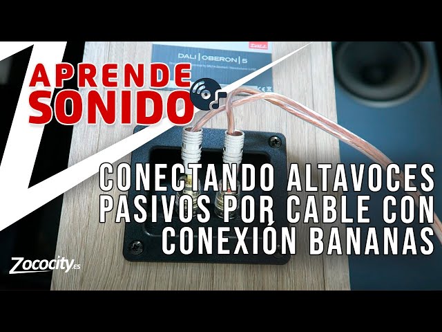 Cómo conectar altavoces pasivos por cable con conexión bananas (muy fácil)  