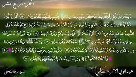 الشيخ عبد الولي الأركاني سورة النمل كاملة