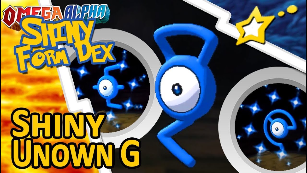 Unown F-Pokémon Go shiny