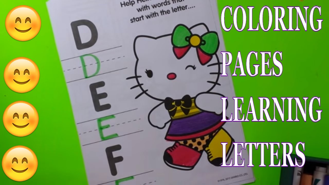 Download 289+ Hello Kitty With Alphabets Apple Coloring Pages PNG PDF