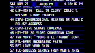 Electronic Program Guide on Jones Intercable in Naperville, IL on 11/21/87