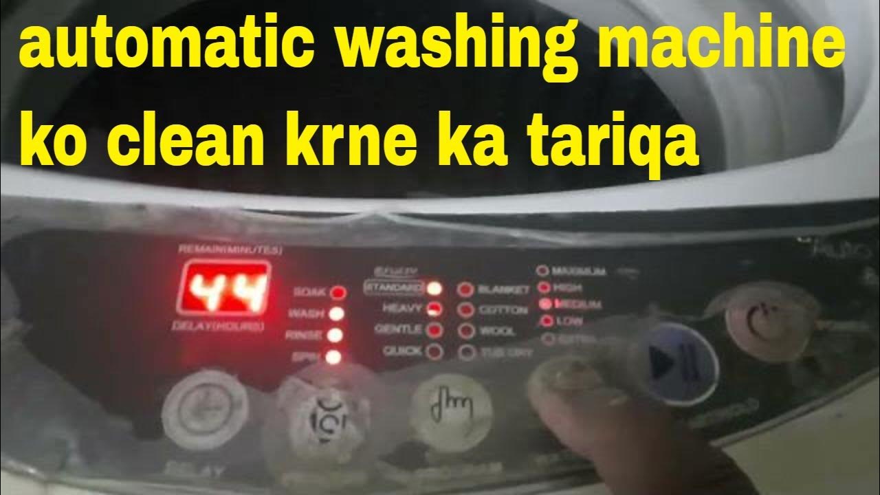how to use and clean haier automatic washing machine in Hindi YouTube
