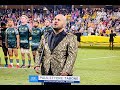 Paul Ettore Tabone performs "Advance Australia Fair"  - International Rugby Test 'ETORO'