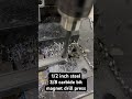 1/2 inch steel drilling 10mm #machine #machinery #drill #steel #metal #shop #tools #cnc #diy #fab