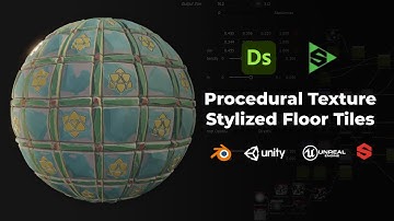 Floor Stylized Procedural Texture sbs/sbsar Substance Designer