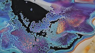 JAW DROPPING Sunset Abstract Fluid Art ~ Layering, Composition and Embellishment