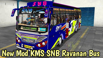 New Mod KMS SNB Ravanan Bus Mod for bussid #bussid #gaming #bussimulator #busmod #viral #trend
