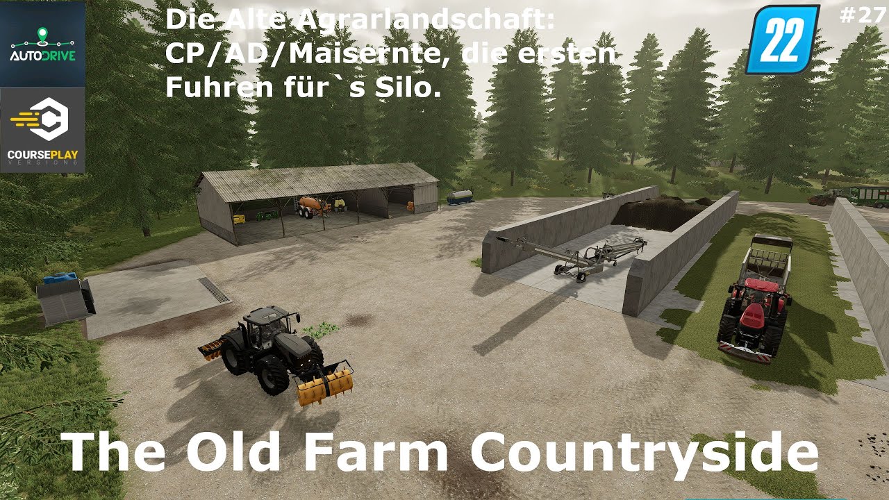 Die Alte Agrarlandschaft 27 CP/AD/Maisernte, die ersten Fuhren für`s