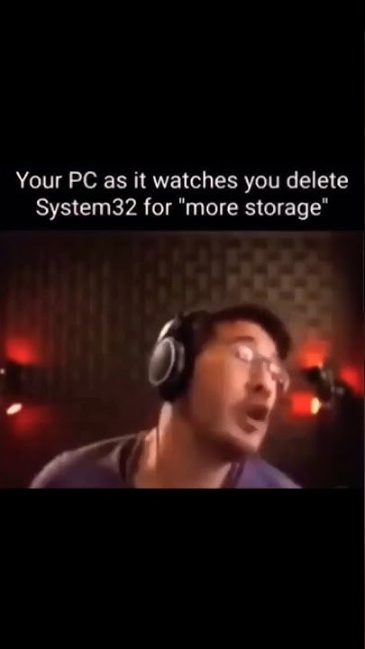 deleting system 32🥲👍 @markiplier #pc #meme - YouTube