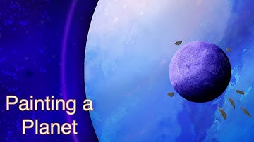 Painting a planet in procreate