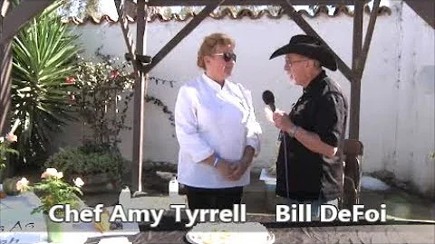Bill DeFoi with Chef Amy Tyrrell from Morsels As Y...