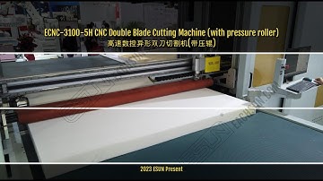 ECNC-3100-5H CNC Double Blade Cutting Machine (with pressure roller)