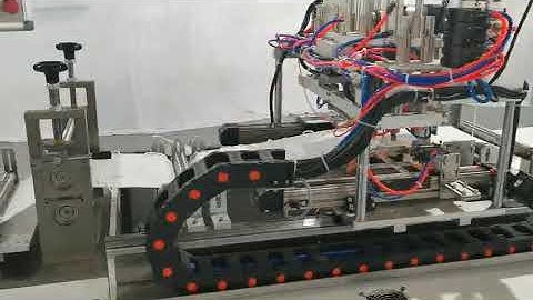 PLC control full automatic KN95 folding mask machine