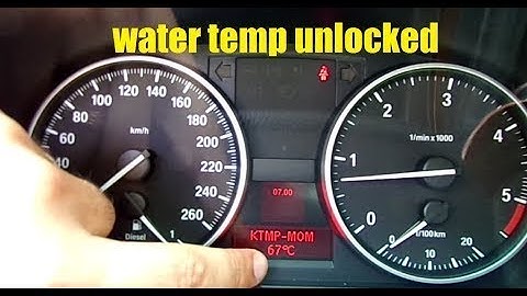 Bmw E90 hidden menu unlocking water temp and voltage gauge