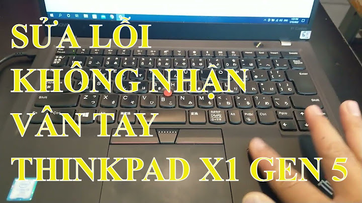 Hướng dẫn khóa vân tay của think thinkpad