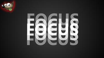 🔹 FOCUS Text Effect in GIMP – Ultimate Typography Design | GIMP 2025 Tutorial