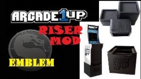 ARCADE 1UP Mortal Kombat II riser MOD -Raise the height of your cab- & MK Metal Emblem