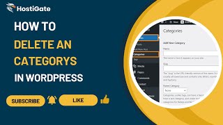 How to Delete Categories in WordPress | HostiGate