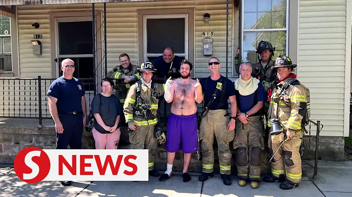 Indiana pizza delivery man saves family from burni...