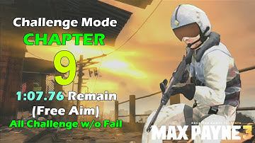Max Payne 3 Challenge Mode (Arcade) - Chapter 9 (1:07.76, with Guide)