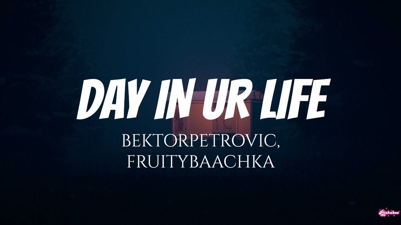 DAY IN UR LIFE - BEKTORPETROVIC, FRUITYBAACHKA | lyrics