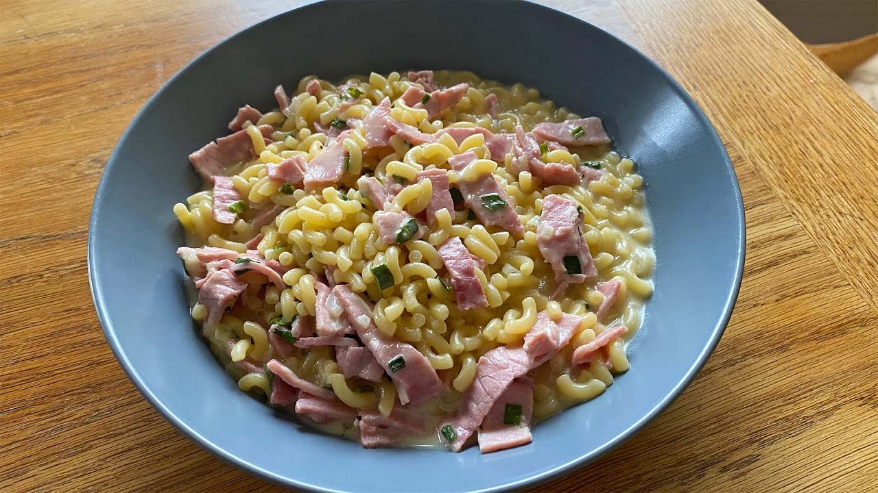 Risotto de coquillettes et Jambon comme un coquillotto - Recette par Une  Petite Faim