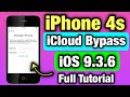 Iphone 4s icloud bypass ios 936 full tutorial