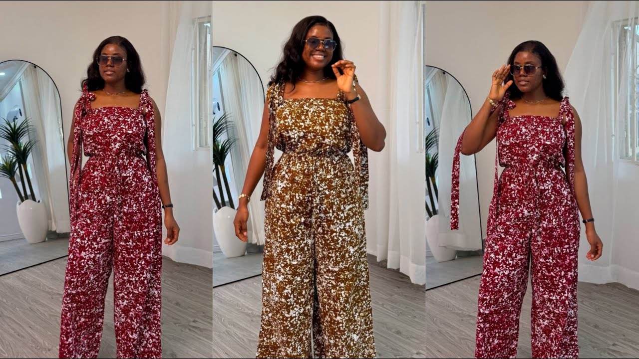 How To CUT and Sew A Tube Jumpsuit | Off-shoulder Jumpsuit