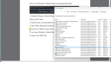 Fix Windows Media Player not playing Mp4 file on Windows