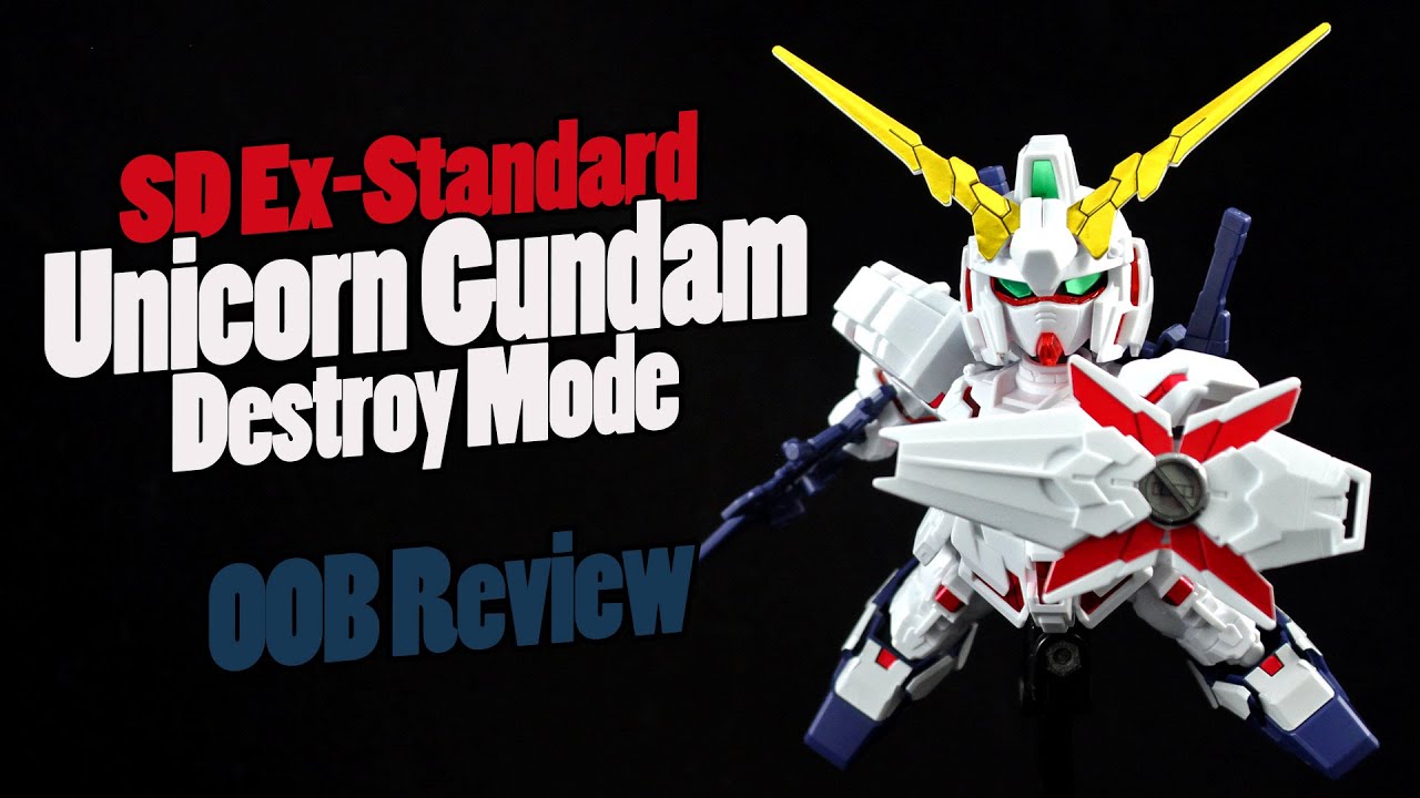 Bandai Gundam SD EX-Standard 005: Unicorn Gundam (Destroy Mode) - Modellino Da Collezione 8cm