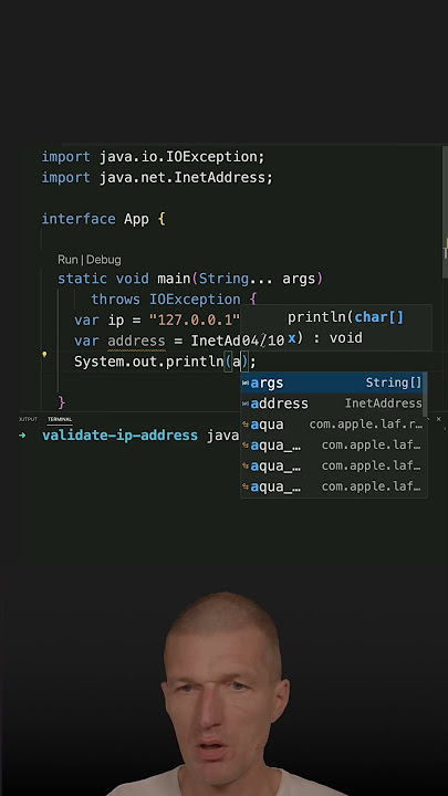 How To Validate An IP Address #java #shorts #coding #airhacks
