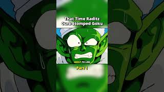 Raditz almost ended Piccolo #anime #shorts #viral #shortvideo #shortsfeed #funny #memes #dragonball