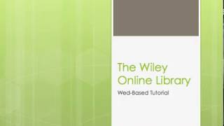 Full Wiley Introduction Update