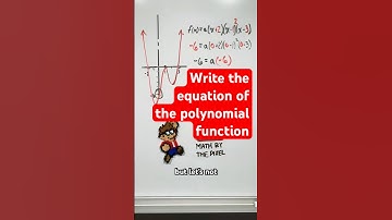 Use the graph & multiplicity of zeros to find the equation of a degree 4 polynomial function #shorts