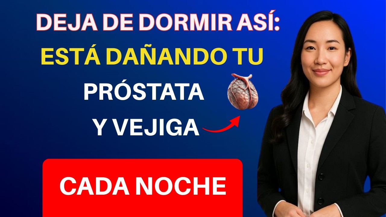 Urólogo: Esta postura al dormir daña la próstata y la vejiga después de los 60 | Dra. Jocelyn