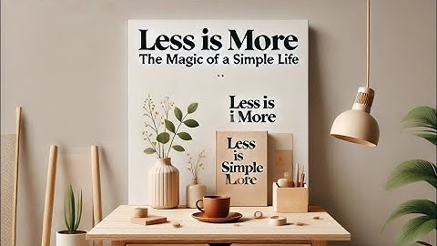 The Art of Less: Finding Joy in a Simple Life