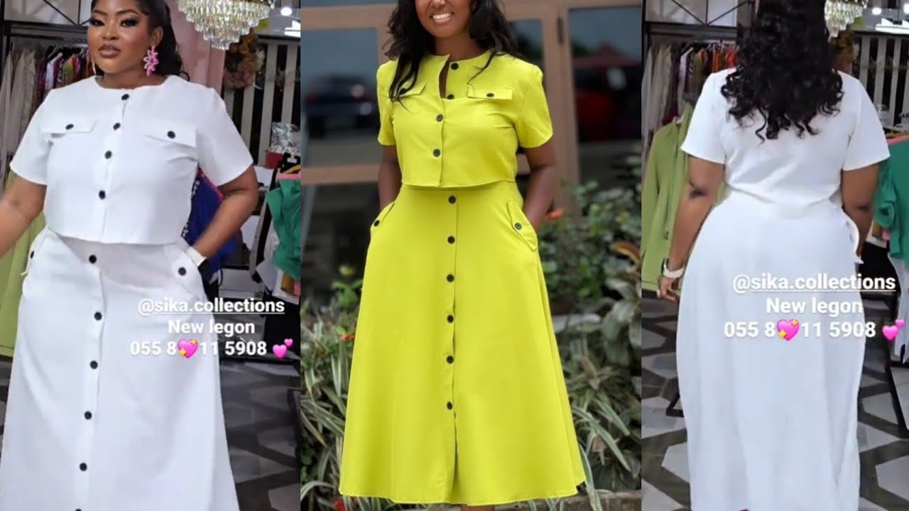 How to Sew FLARED SKIRT with FRONT BUTTONS and FRONT BUTTON TOP