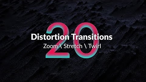 Distortion Transitions Premiere Pro Templates