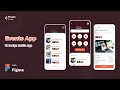 Events app ui design  prototype with figma speed art design
