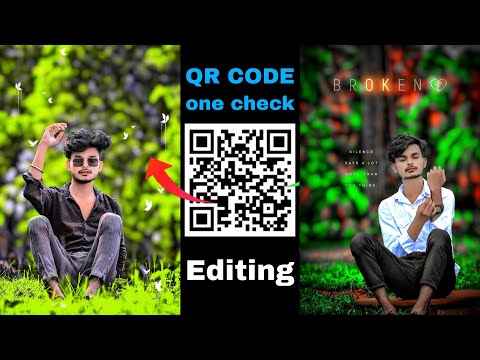 QR CODE PHOTO EDITING | One Click Photo Editing | qr code | photo editing | Snapseed QR Code