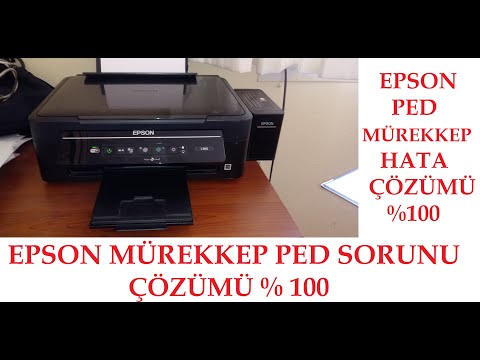 Epson Yazıcı Mürekkep Pedi Dolu Uyarısı Çözümü. Ped Temizleme % 100