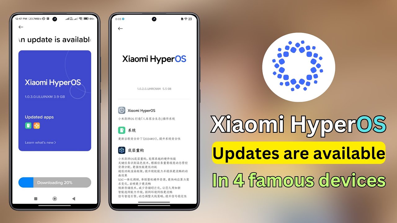HyperOS updates are now available for 4 famous Xiaomi devices 📱 - YouTube
