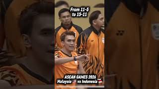 When Malaysia 🇲🇾 Stuns the opposing team Indonesia 🇮🇩