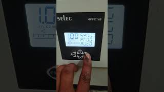 Select APFC 148 Relay seting for capacitor bank controlling