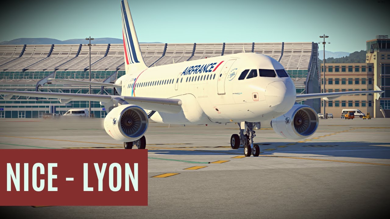X-Plane 11 Live | A319 Air France | Nice [LFMN] - Lyon [LFLL] | Online Stream HD