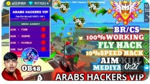 ARABS HACKERS VIP V24 | OB48 FF HACK | FREE FIRE MOD MENU | ARABS VIP HACK | FF HACK